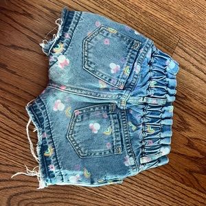New Gap Disney Minnie Mouse Jean shorts 18-24 mos